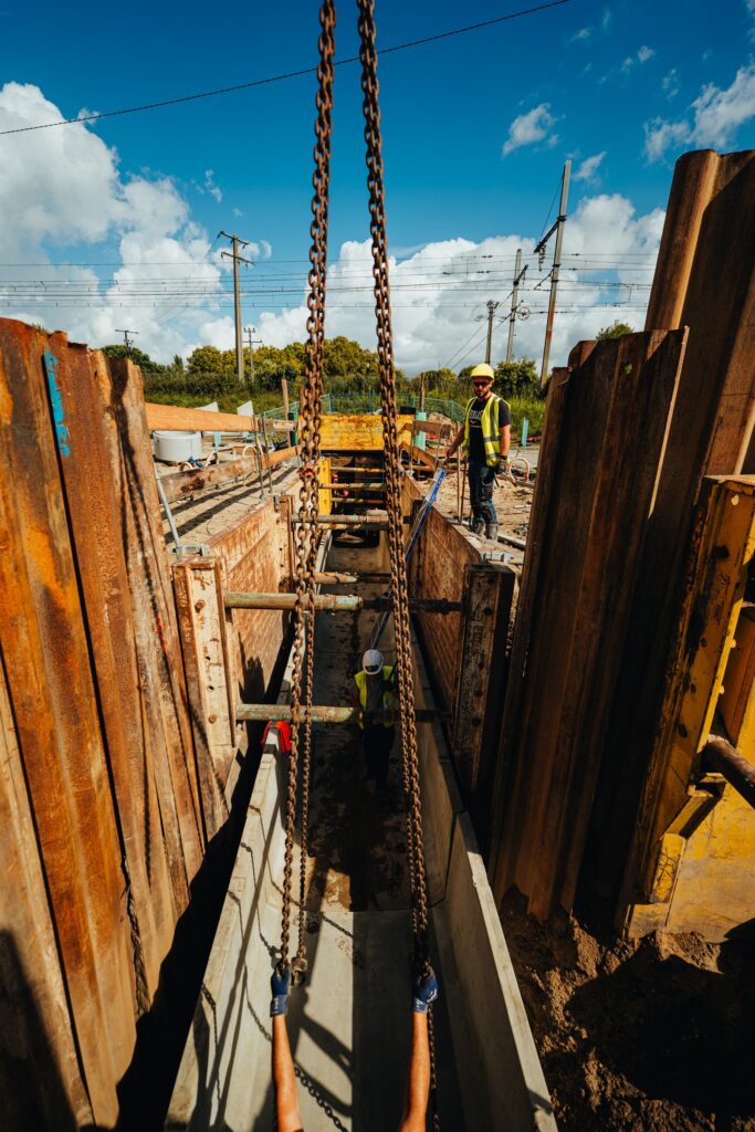 Chantier de construction LGV Canasout Villenave d'Ornon