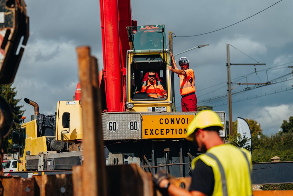 Chantier de construction LGV Canasout Villenave d'Ornon