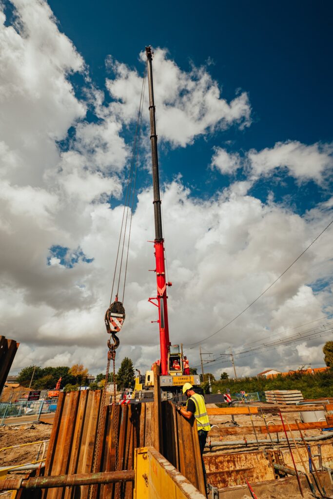 Chantier de construction LGV Canasout Villenave d'Ornon