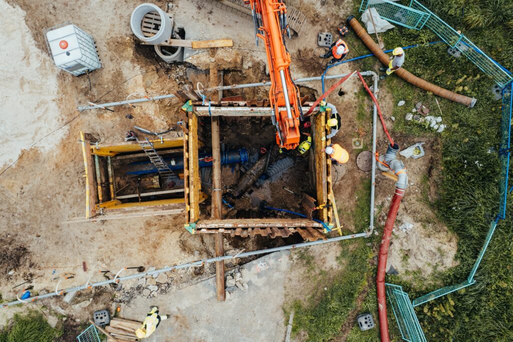 Chantier de construction LGV Canasout Villenave d'Ornon