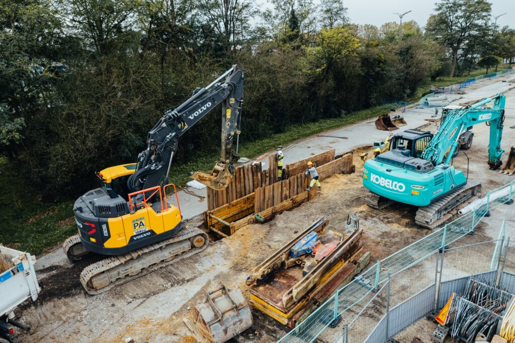 Chantier de construction LGV Canasout Villenave d'Ornon