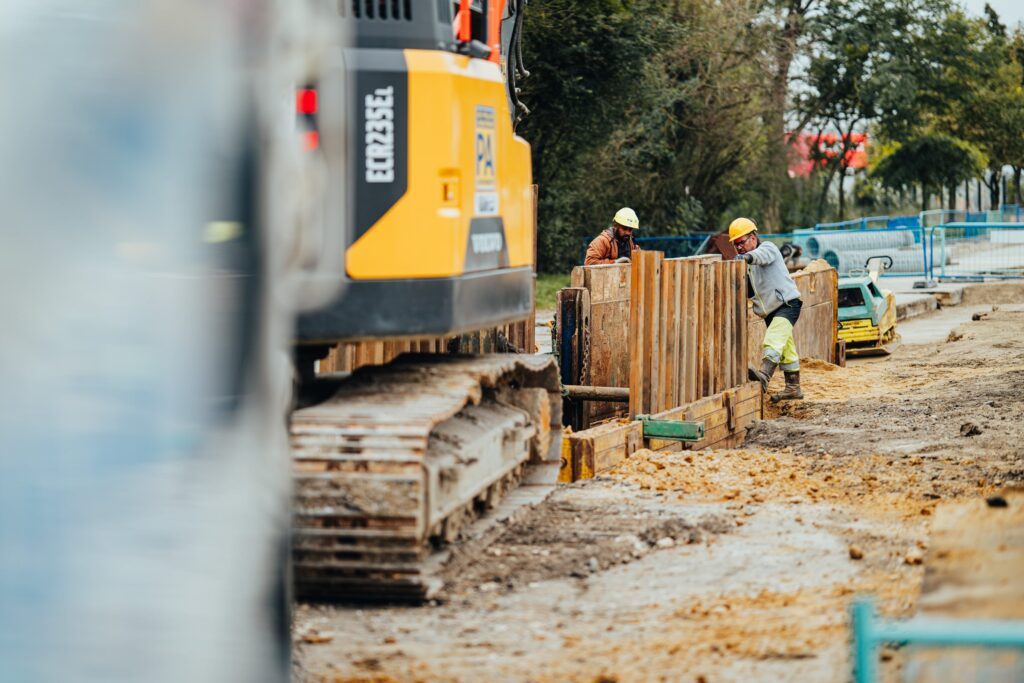 Chantier de construction LGV Canasout Villenave d'Ornon