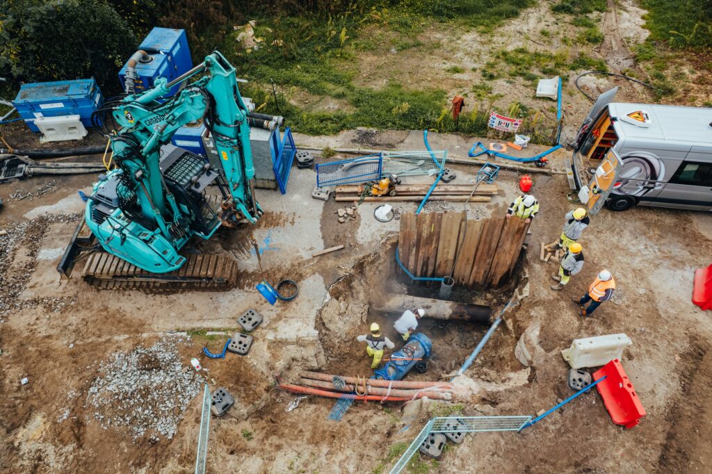 Chantier de construction LGV Canasout Villenave d'Ornon