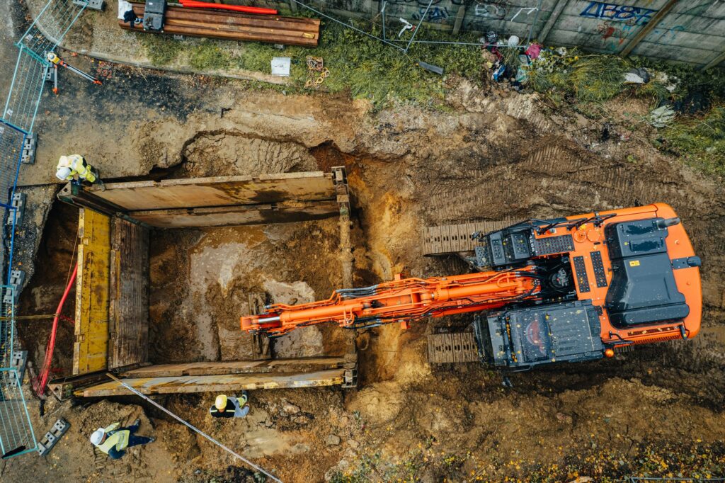 Chantier de construction LGV Canasout Villenave d'Ornon