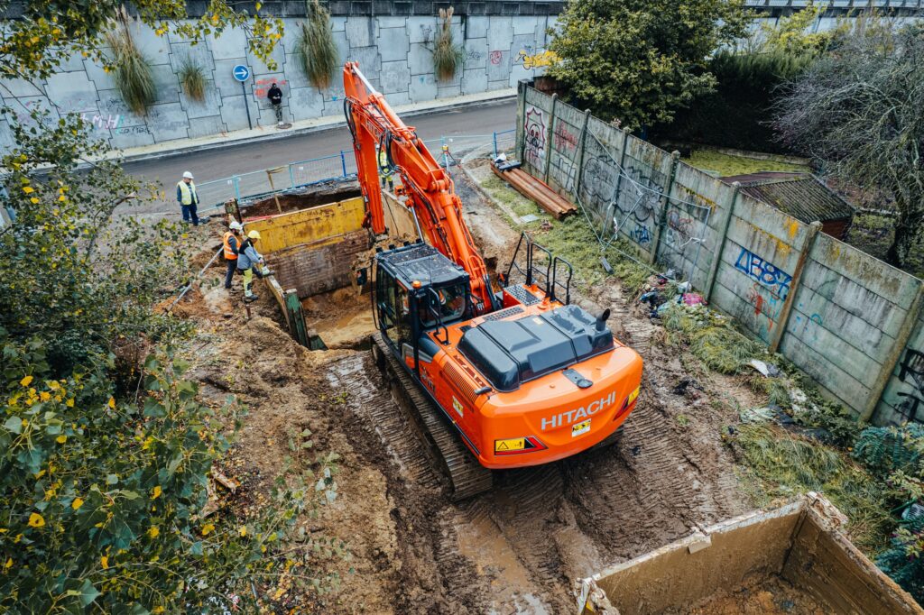 Chantier de construction LGV Canasout Villenave d'Ornon