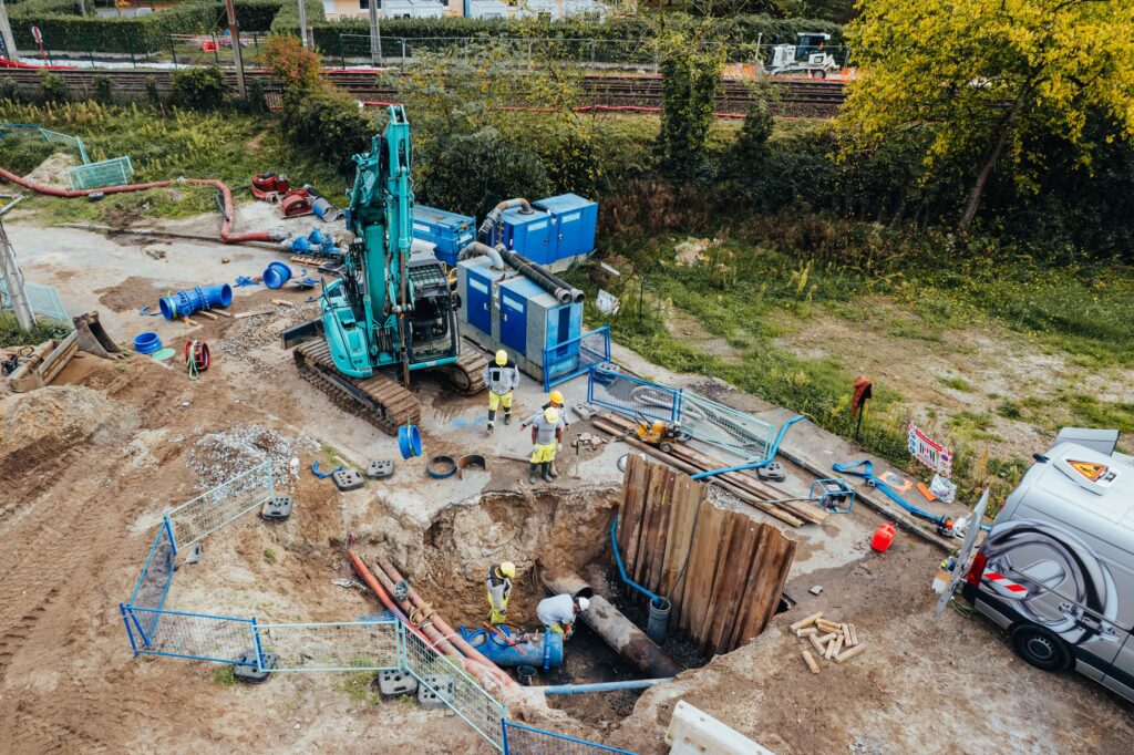 Chantier de construction LGV Canasout Villenave d'Ornon