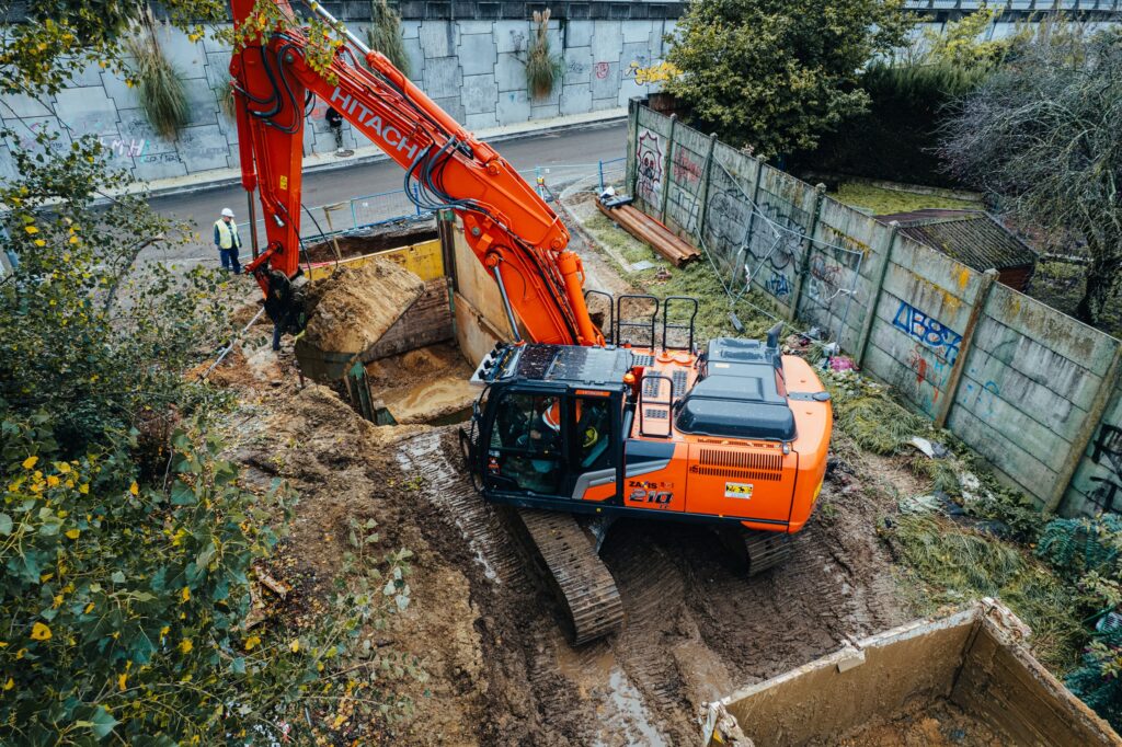 Chantier de construction LGV Canasout Villenave d'Ornon