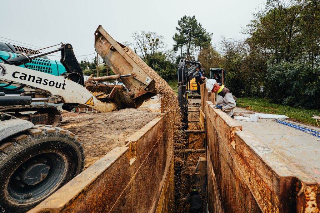 Chantier de construction LGV Canasout Villenave d'Ornon