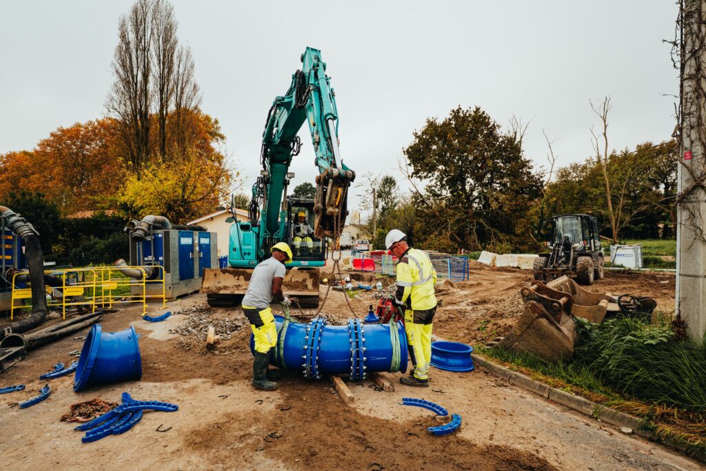 Chantier de construction LGV Canasout Villenave d'Ornon