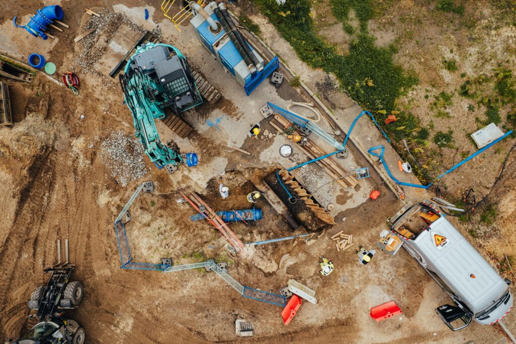 Chantier de construction LGV Canasout Villenave d'Ornon
