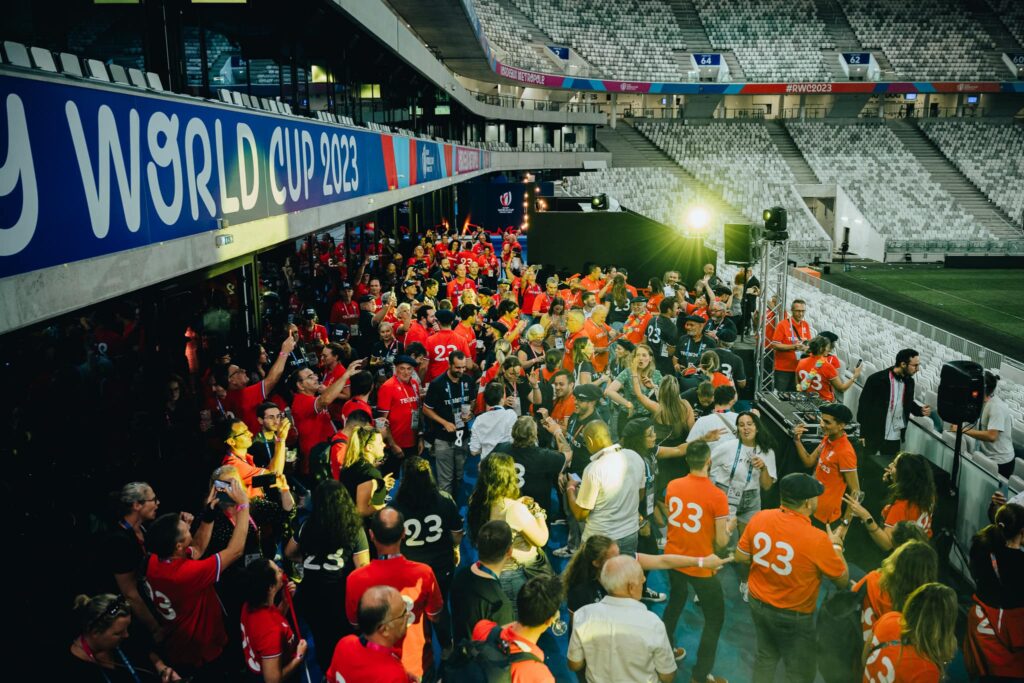 Soirée coupe du monde de Rugby au stade Matmut Atlantique de Bordeaux